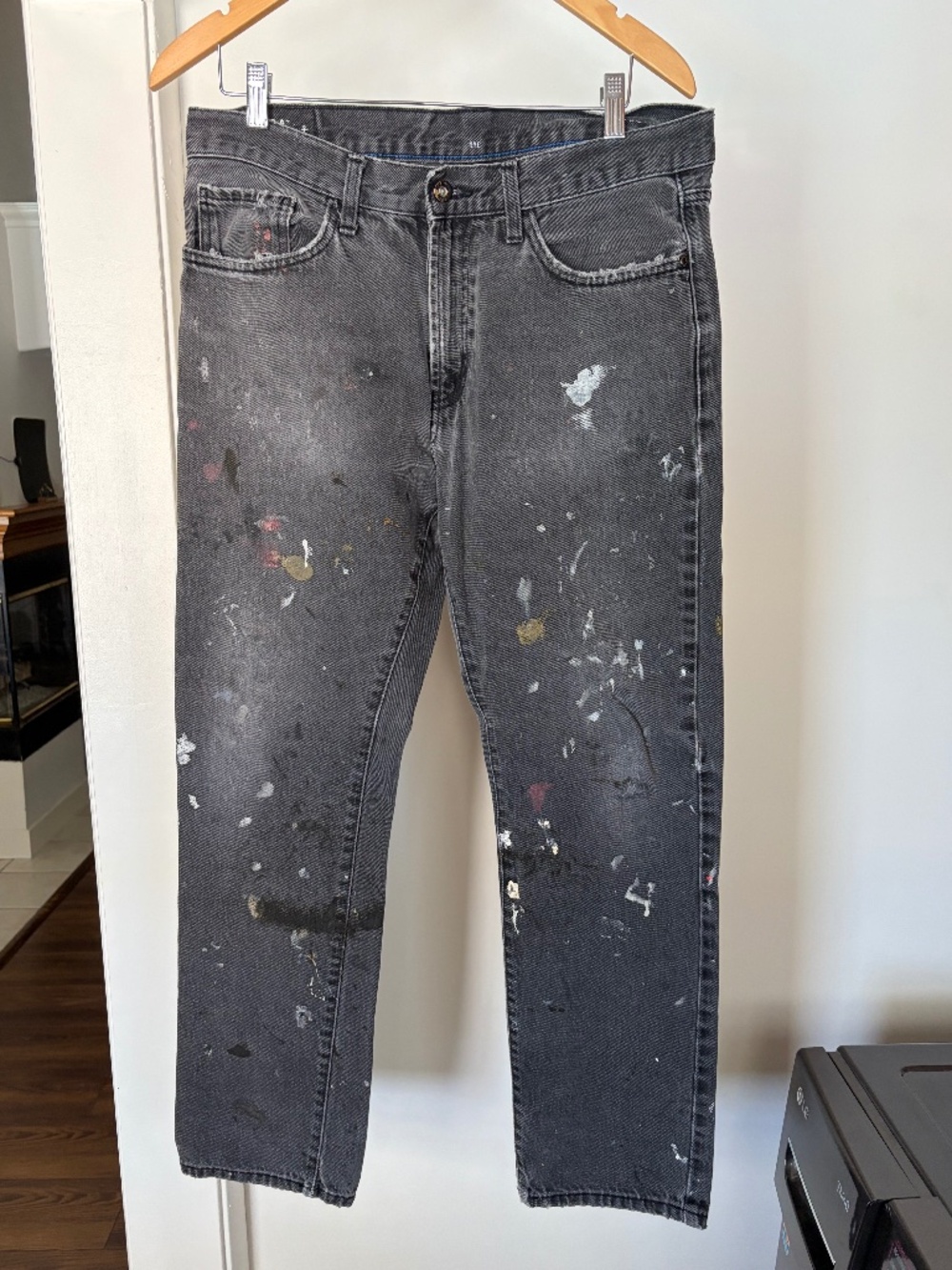 Nautica paint splatter jeans